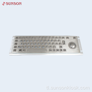 Diebold Metal Keyboard na may Track Ball